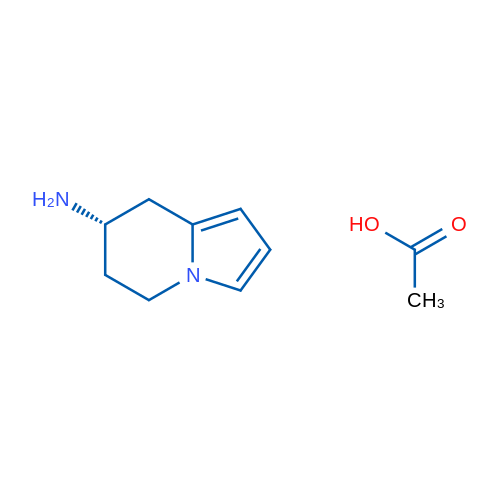 (7S)-5,6,7,8-Tetrahydroindolizin-7-amine, acetic acid 1g