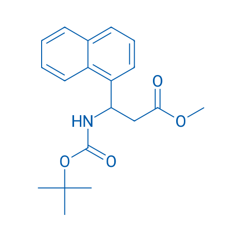 Methyl 3-((tert-butoxycarbonyl)amino)-3-(naphthalen-1-yl)propanoate 100mg