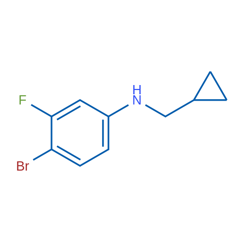 4-Bromo-N-(cyclopropylmethyl)-3-fluoroaniline 1g