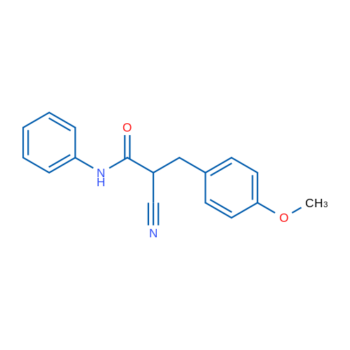 2-Cyano-3-(4-methoxyphenyl)-N-phenylpropanamide 1g