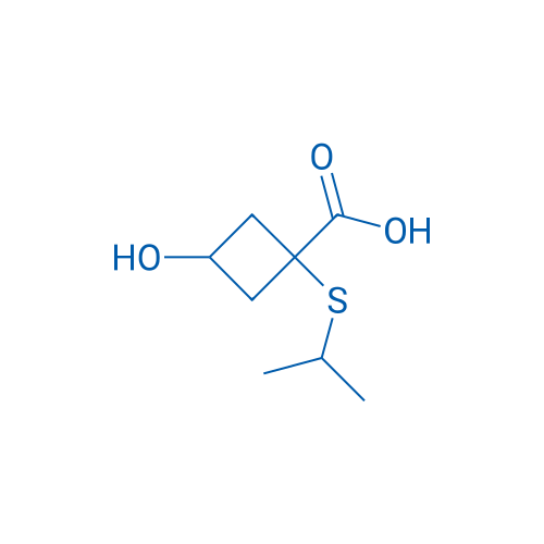 3-Hydroxy-1-(propan-2-ylsulfanyl)cyclobutane-1-carboxylic acid 1g