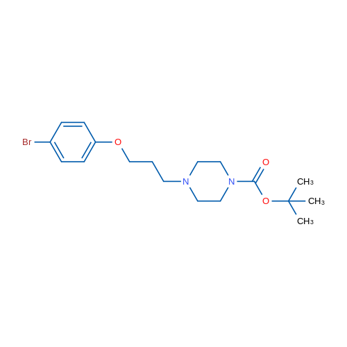 tert-Butyl 4-(3-(4-bromophenoxy)propyl)piperazine-1-carboxylate 1g