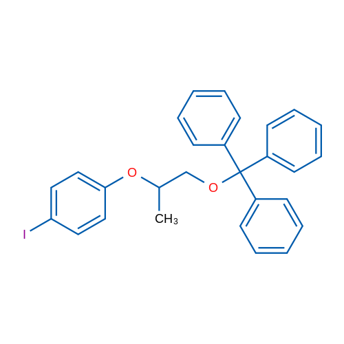 ((2-(4-Iodophenoxy)propoxy)methanetriyl)tribenzene 1g