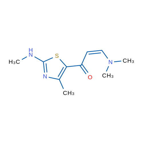 (Z)-3-(Dimethylamino)-1-(4-methyl-2-(methylamino)thiazol-5-yl)prop-2-en-1-one 1g