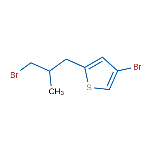 4-Bromo-2-(3-bromo-2-methylpropyl)thiophene 1g