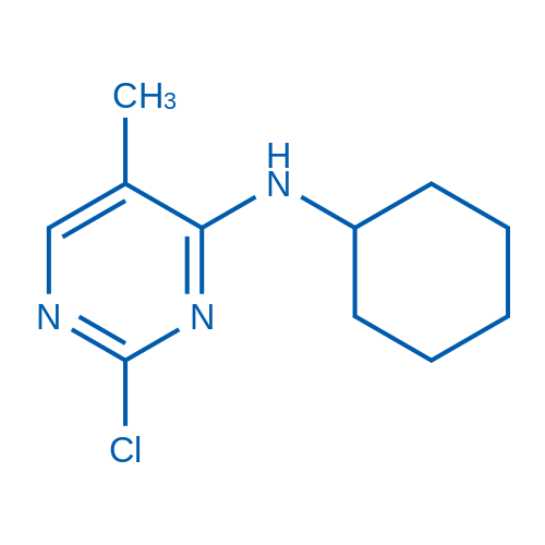 2-Chloro-N-cyclohexyl-5-methylpyrimidin-4-amine 25mg
