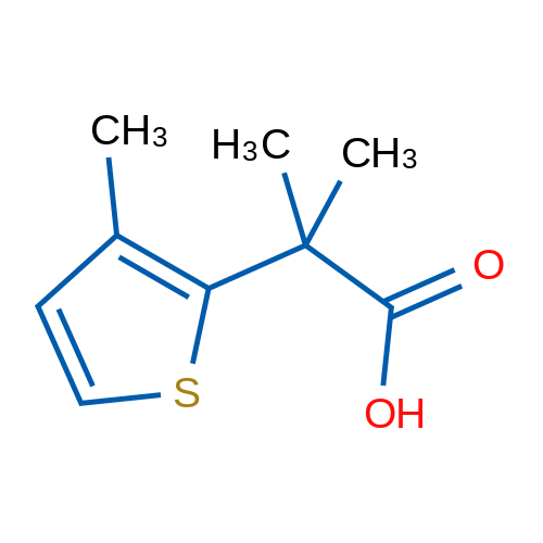 2-Methyl-2-(3-methylthiophen-2-yl)propanoic acid 1g