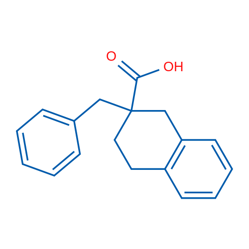 2-Benzyl-1,2,3,4-tetrahydronaphthalene-2-carboxylic acid 50mg
