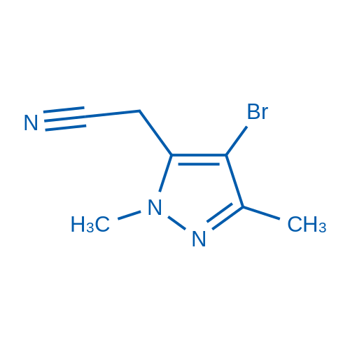 2-(4-Bromo-1,3-dimethyl-1H-pyrazol-5-yl)acetonitrile 50mg