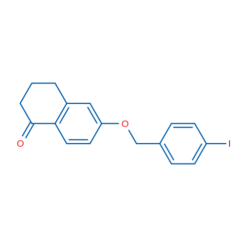 6-((4-Iodobenzyl)oxy)-3,4-dihydronaphthalen-1(2H)-one 1g