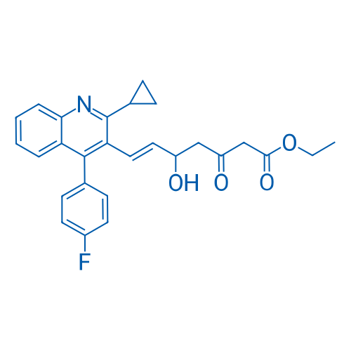 (E)-Ethyl 7-(2-cyclopropyl-4-(4-fluorophenyl)quinolin-3-yl)-5-hydroxy-3-oxohept-6-enoate 5g