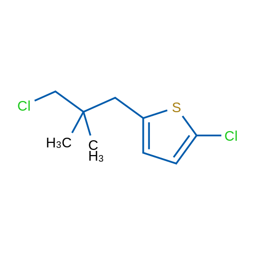 2-Chloro-5-(3-chloro-2,2-dimethylpropyl)thiophene 1g