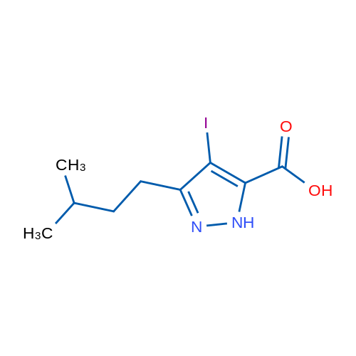 4-Iodo-3-isopentyl-1H-pyrazole-5-carboxylic acid 1g
