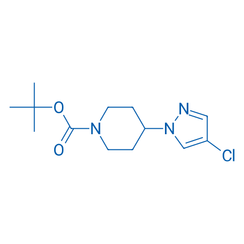 tert-Butyl 4-(4-chloro-1H-pyrazol-1-yl)piperidine-1-carboxylate 250mg
