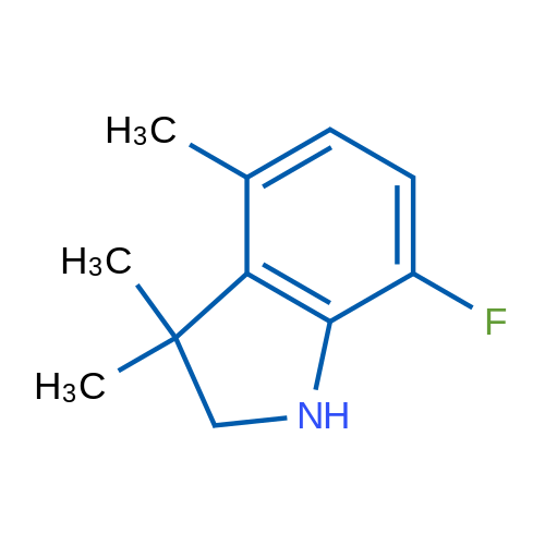 7-Fluoro-3,3,4-trimethyl-2,3-dihydro-1h-indole 1g