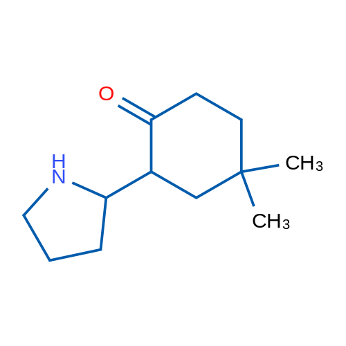 4,4-Dimethyl-2-(pyrrolidin-2-yl)cyclohexan-1-one 1g