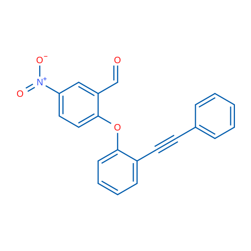 5-Nitro-2-(2-(phenylethynyl)phenoxy)benzaldehyde 1g