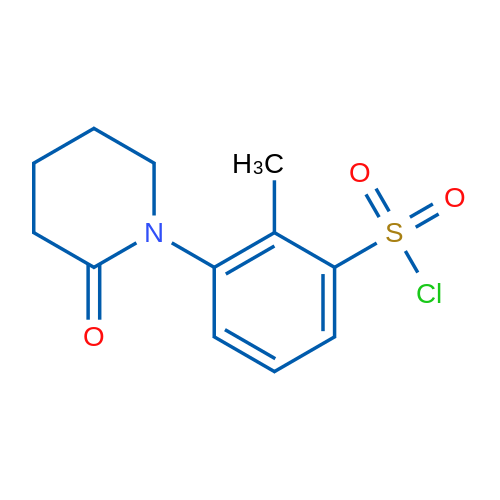 2-Methyl-3-(2-oxopiperidin-1-yl)benzene-1-sulfonyl chloride 1g