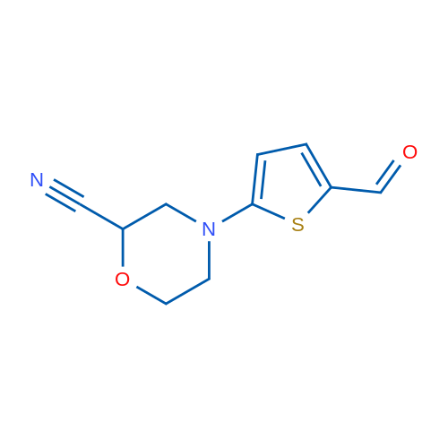 4-(5-Formylthiophen-2-yl)morpholine-2-carbonitrile 1g