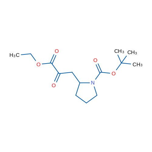 tert-Butyl 2-(3-ethoxy-2,3-dioxopropyl)pyrrolidine-1-carboxylate 1g