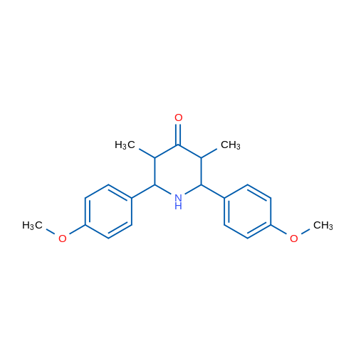 2,6-Bis(4-methoxyphenyl)-3,5-dimethylpiperidin-4-one 1g