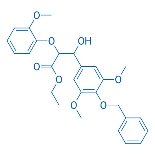 Ethyl 3-(4-(benzyloxy)-3,5-dimethoxyphenyl)-3-hydroxy-2-(2-methoxyphenoxy)propanoate 250mg