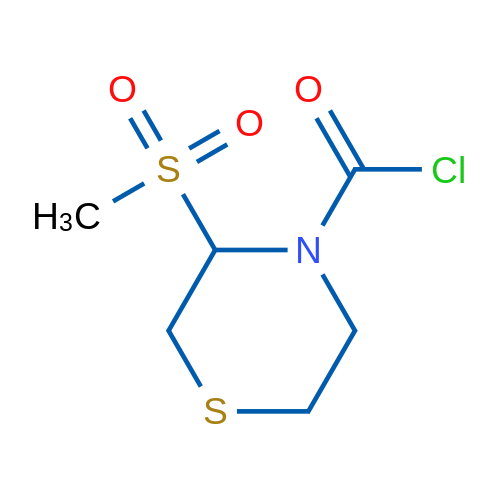 3-Methanesulfonylthiomorpholine-4-carbonyl chloride 1g
