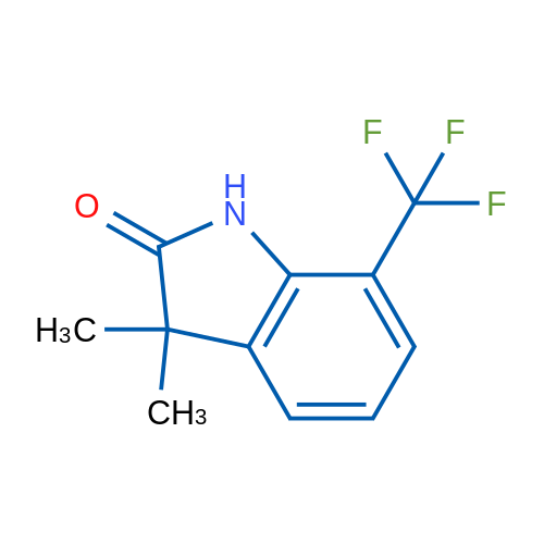 3,3-Dimethyl-7-(trifluoromethyl)indolin-2-one 1g