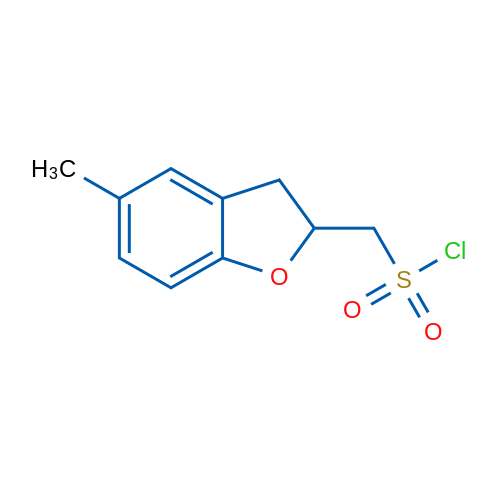 (5-Methyl-2,3-dihydro-1-benzofuran-2-yl)methanesulfonyl chloride 1g