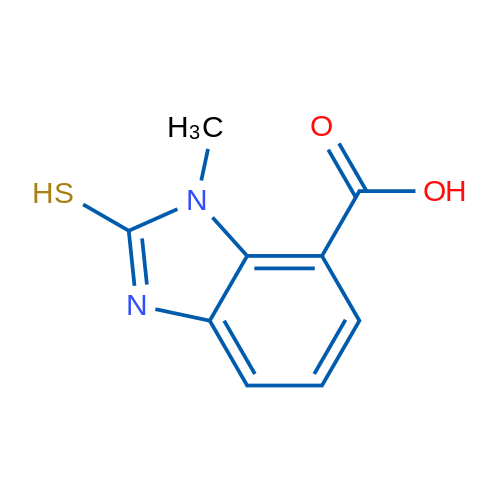 1-Methyl-2-sulfanyl-1h-1,3-benzodiazole-7-carboxylic acid 1g