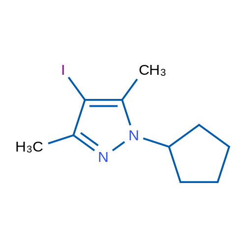 1-Cyclopentyl-4-iodo-3,5-dimethyl-1H-pyrazole 1g