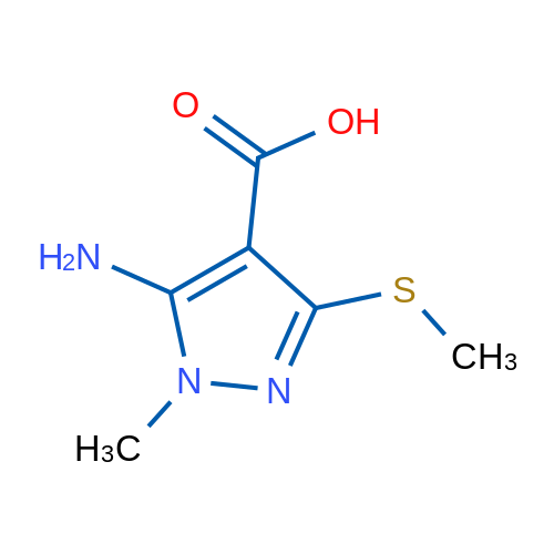 5-Amino-1-methyl-3-(methylsulfanyl)-1h-pyrazole-4-carboxylic acid 1g