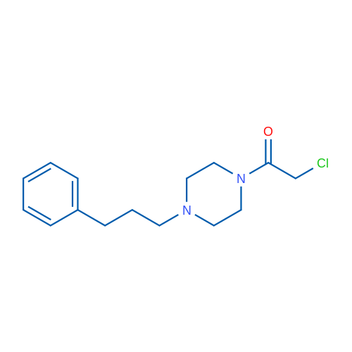 2-Chloro-1-(4-(3-phenylpropyl)piperazin-1-yl)ethan-1-one 1g