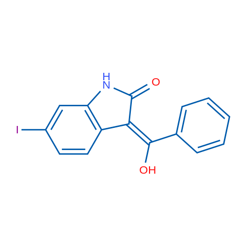 3-(Hydroxy(phenyl)methylene)-6-iodoindolin-2-one 5g