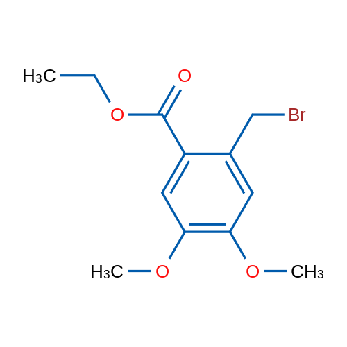 Ethyl 2-(bromomethyl)-4,5-dimethoxybenzoate 1g