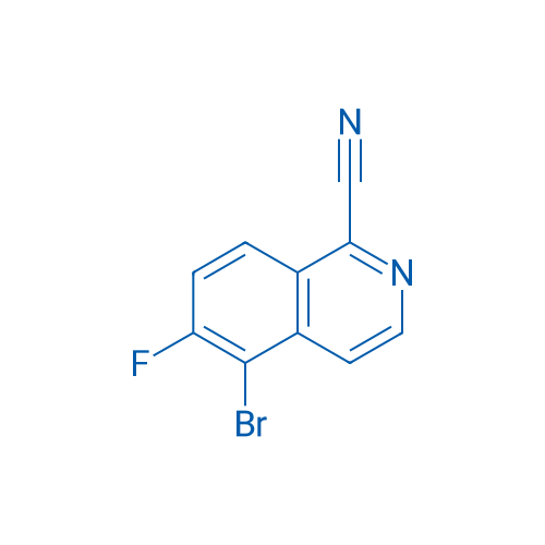 5-Bromo-6-fluoroisoquinoline-1-carbonitrile 1g
