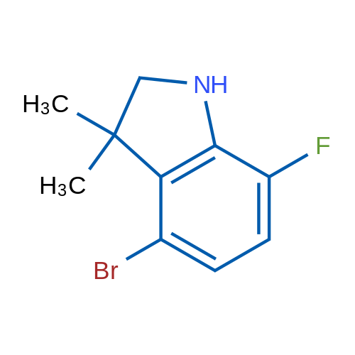 4-Bromo-7-fluoro-3,3-dimethyl-2,3-dihydro-1h-indole 1g