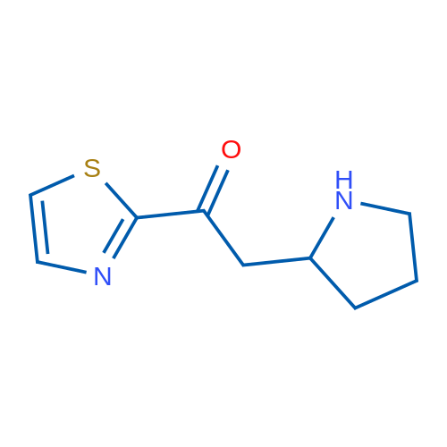 2-(Pyrrolidin-2-yl)-1-(1,3-thiazol-2-yl)ethan-1-one 1g