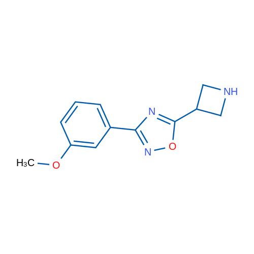 5-(Azetidin-3-yl)-3-(3-methoxyphenyl)-1,2,4-oxadiazole 1g