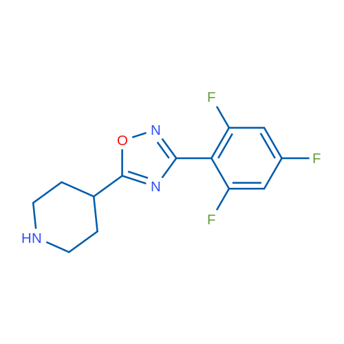 5-(Piperidin-4-yl)-3-(2,4,6-trifluorophenyl)-1,2,4-oxadiazole 5g