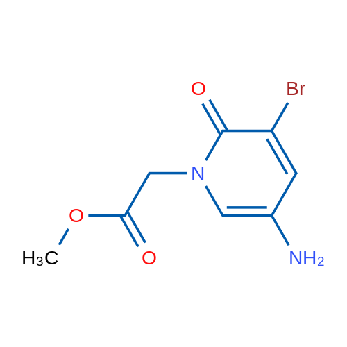 Methyl 2-(5-amino-3-bromo-2-oxo-1,2-dihydropyridin-1-yl)acetate 1g