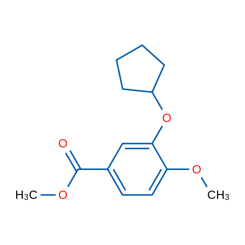 Methyl 3-(cyclopentyloxy)-4-methoxybenzoate 1g