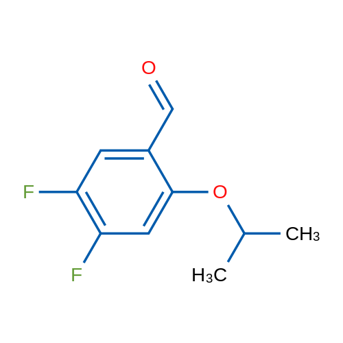 4,5-Difluoro-2-(propan-2-yloxy)benzaldehyde 250mg