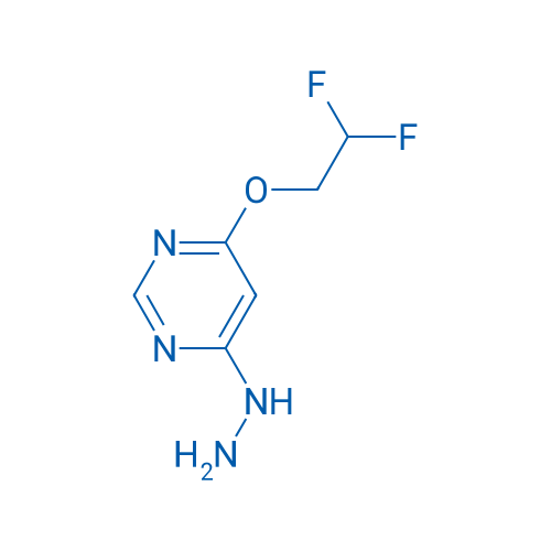 4-(2,2-Difluoroethoxy)-6-hydrazineylpyrimidine 100mg