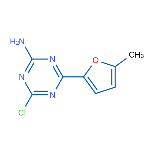 4-Chloro-6-(5-methylfuran-2-yl)-1,3,5-triazin-2-amine 1g