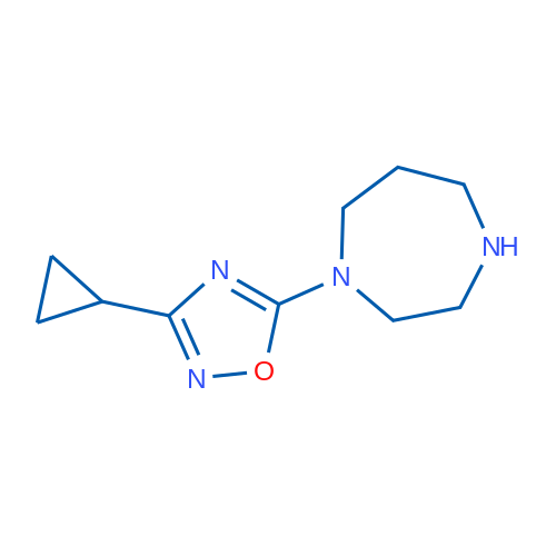 3-Cyclopropyl-5-(1,4-diazepan-1-yl)-1,2,4-oxadiazole 1g