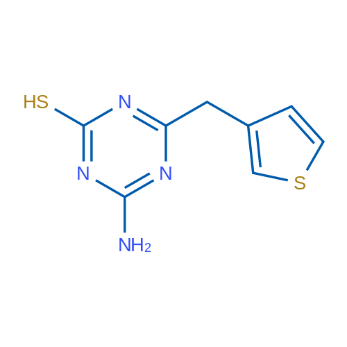 4-Amino-6-(thiophen-3-ylmethyl)-1,3,5-triazine-2-thiol 1g