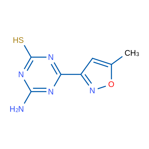 4-Amino-6-(5-methyl-1,2-oxazol-3-yl)-1,3,5-triazine-2-thiol 1g