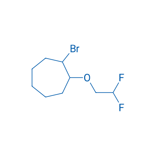 1-Bromo-2-(2,2-difluoroethoxy)cycloheptane 1g