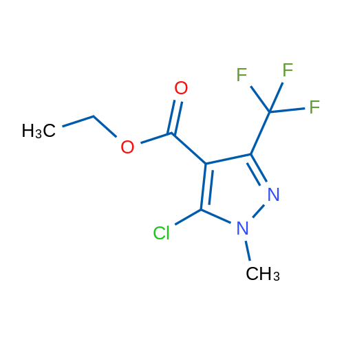 Ethyl 5-chloro-1-methyl-3-(trifluoromethyl)-1H-pyrazole-4-carboxylate 5g